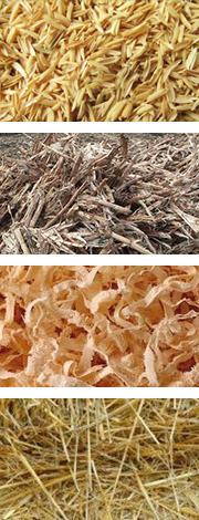 農(nóng)作物原料如麥桿、稻桿、玉米秸稈、稻殼、花生殼和其它農(nóng)作物